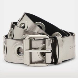 AllSaints Dani Metallic Leather Belt. Size S/M. NWOT. High Demand Online!